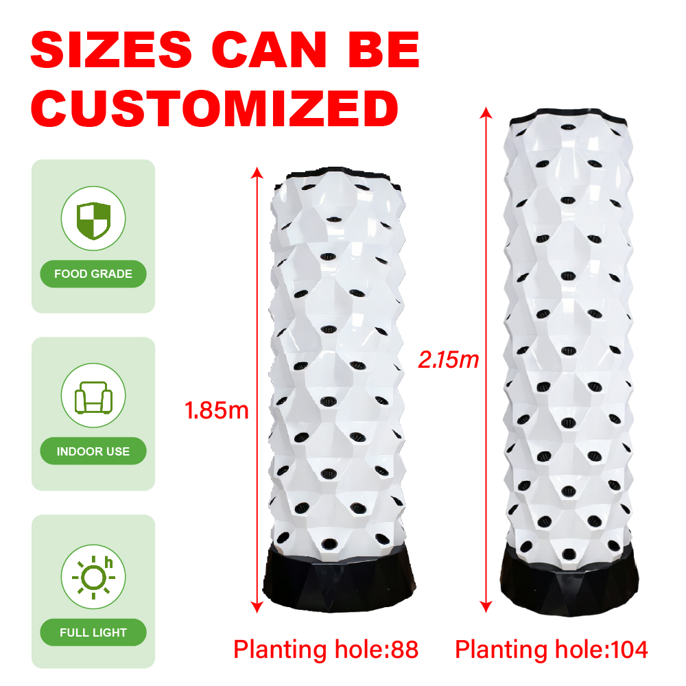 Hydroponic Tower - Modern 30L Plastic Water Tank Indoor