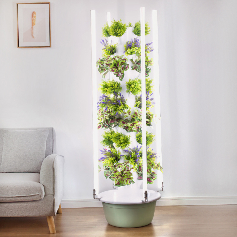 Hydroponic Tower - With Led Grow Light Space Tree