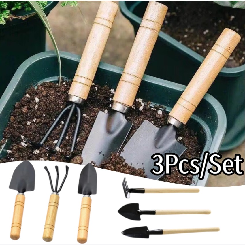 Indoor Garden Kit - 3Pcs/Set Mini Gardening Tools Set Portable