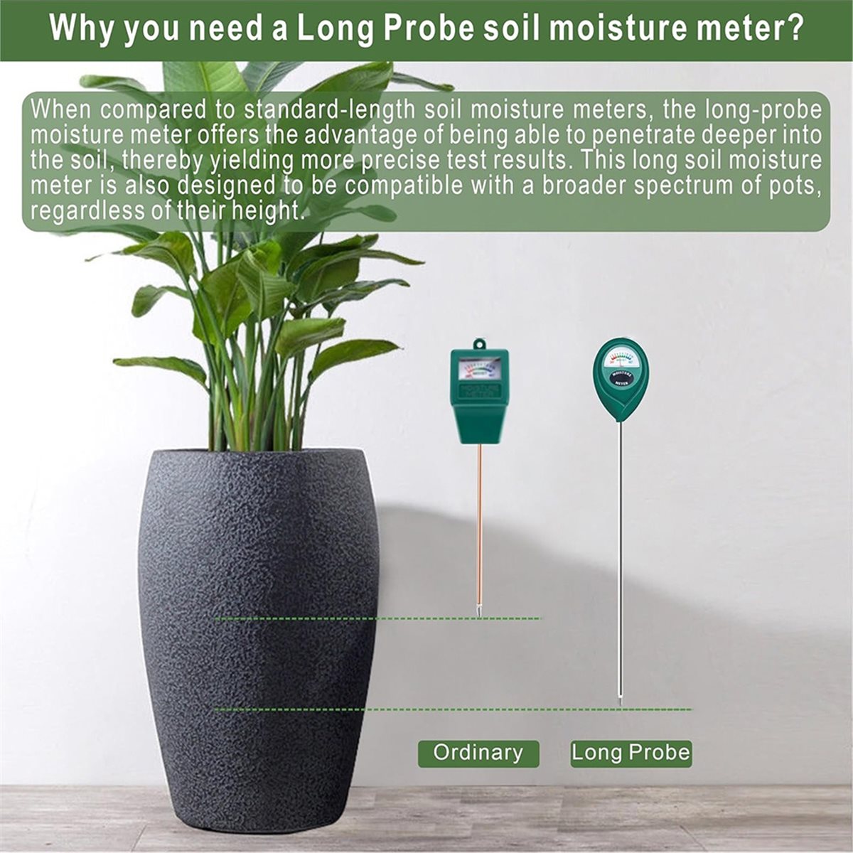 LNHF Long Probe Deep Use Soil  - Plant Monitor recension och pris