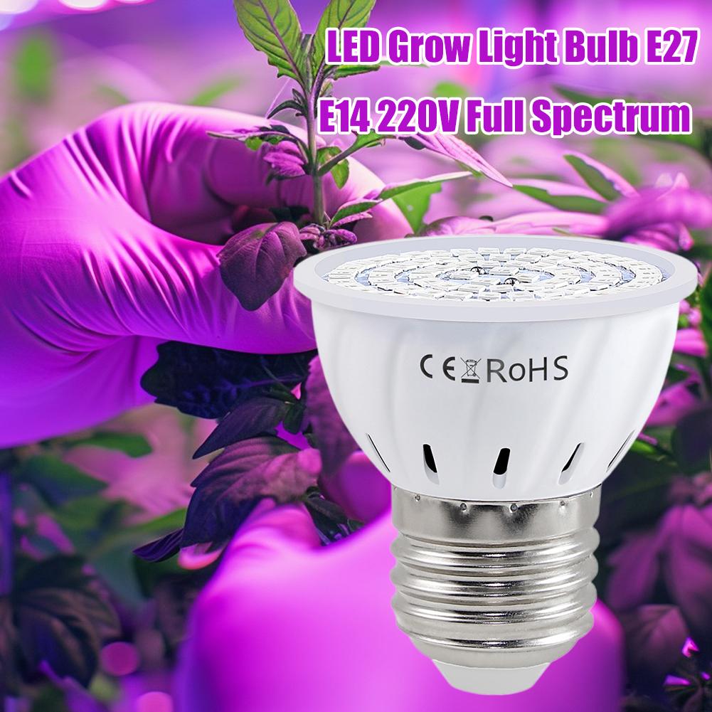 LED Grow Bulb E27 60 80LEDs Fu - Plant Grow Light Full Spectrum recension och pris