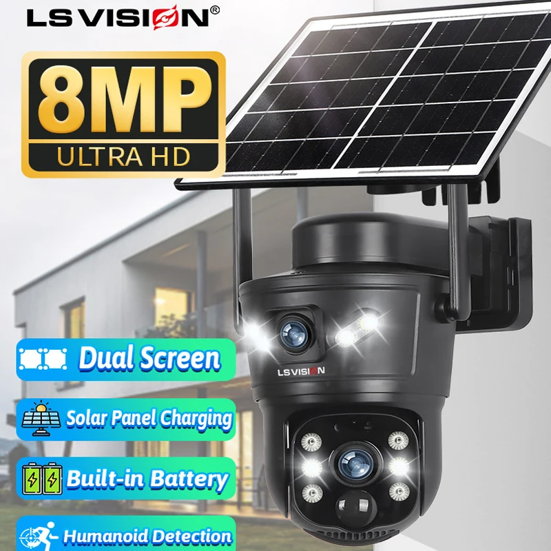 LS VISION 8MP 4G Solar Camera  - Garden Camera recension och pris