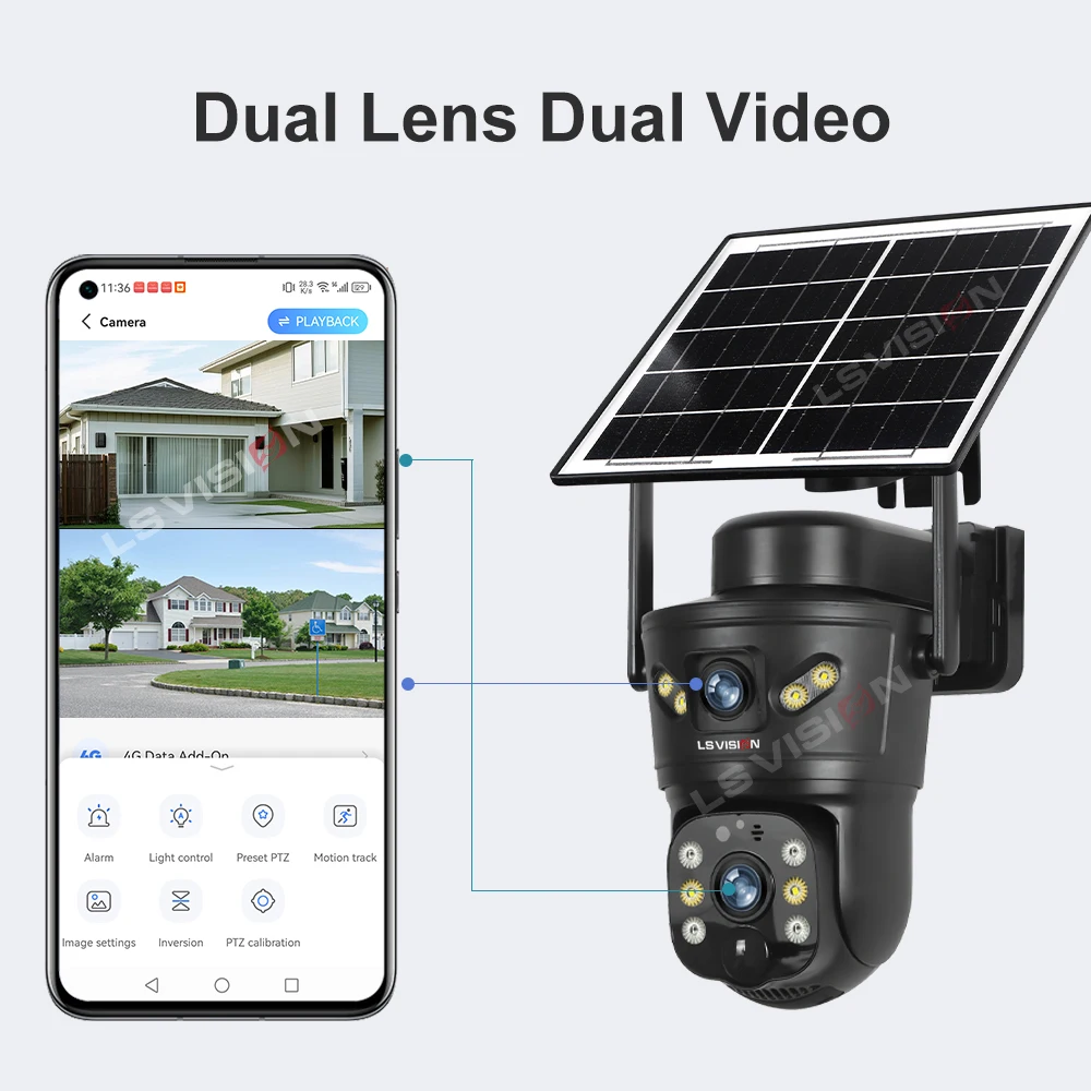 LS VISION 8MP 4G Solar Camera  - Garden Camera recension och pris