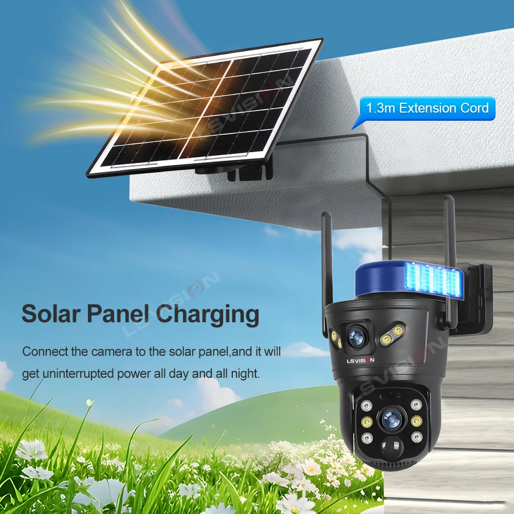 LS VISION 8MP 4G Solar Camera  - Garden Camera recension och pris