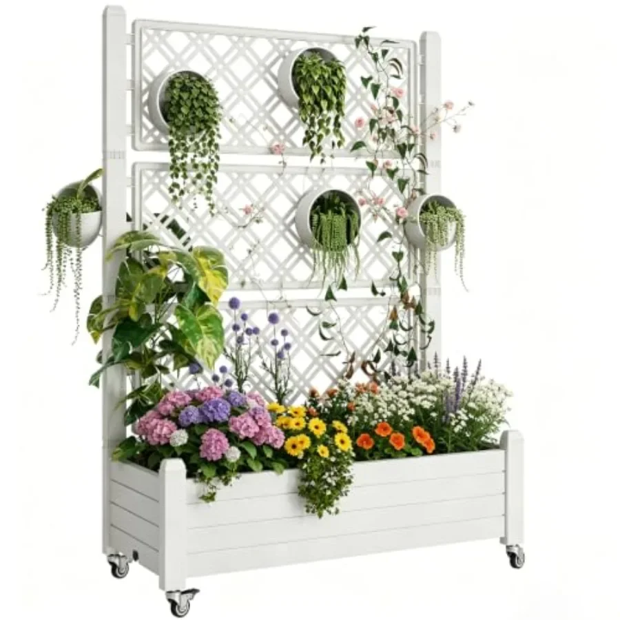 Trellis Raised Garden Bed, Sel - Self Watering Planter recension och pris