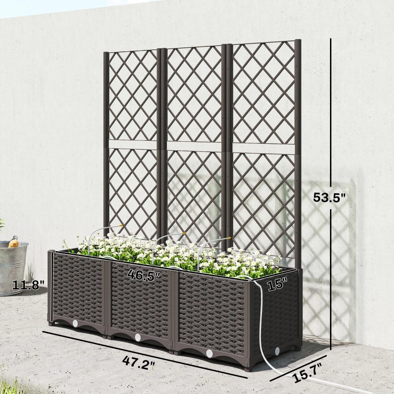 Outdoor Planter Box,Practical  - Self Watering Planter recension och pris