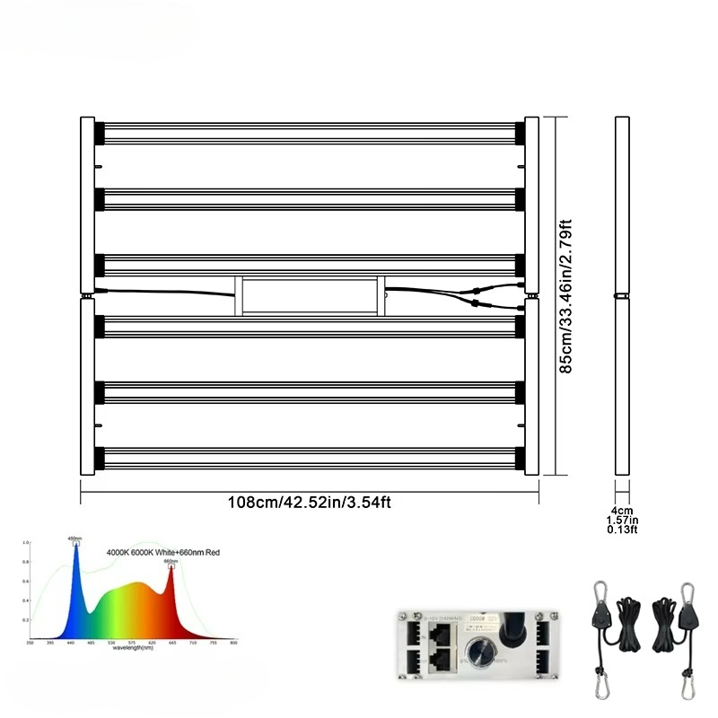 High Power Commercial LED Grow - Plant Grow Light Full Spectrum recension och pris