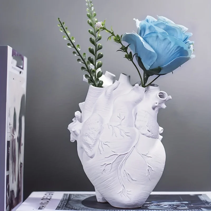 Heart Shaped Resin Vase Anatom - Hydroponic Grow Pod recension och pris