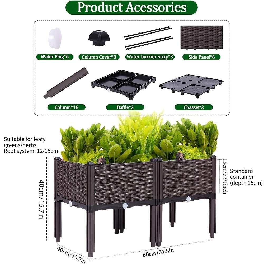 Garden Raised Bed, Elevated Fl - Self Watering Planter recension och pris
