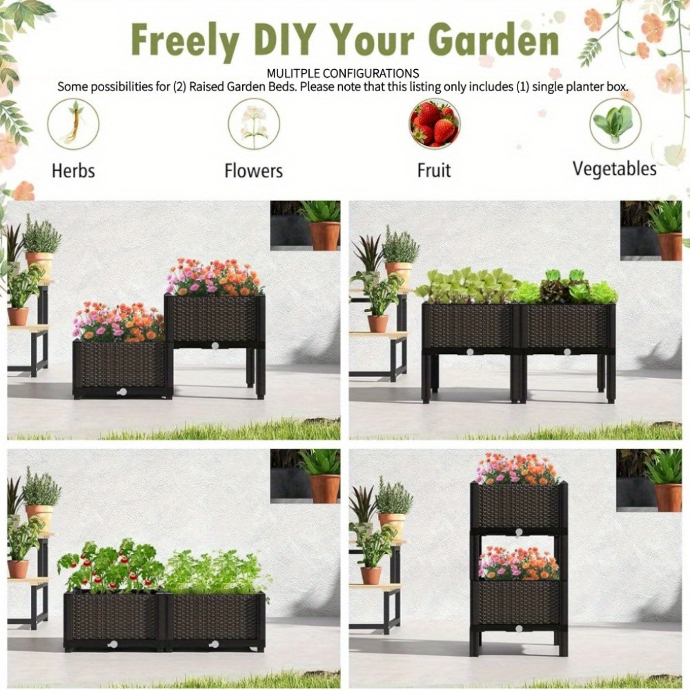 Garden Raised Bed, Elevated Fl - Self Watering Planter recension och pris