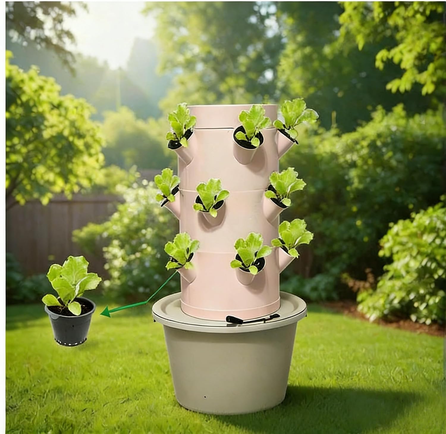 Vertical Hydroponic Growing Sy - Hydroponic Tower recension och pris