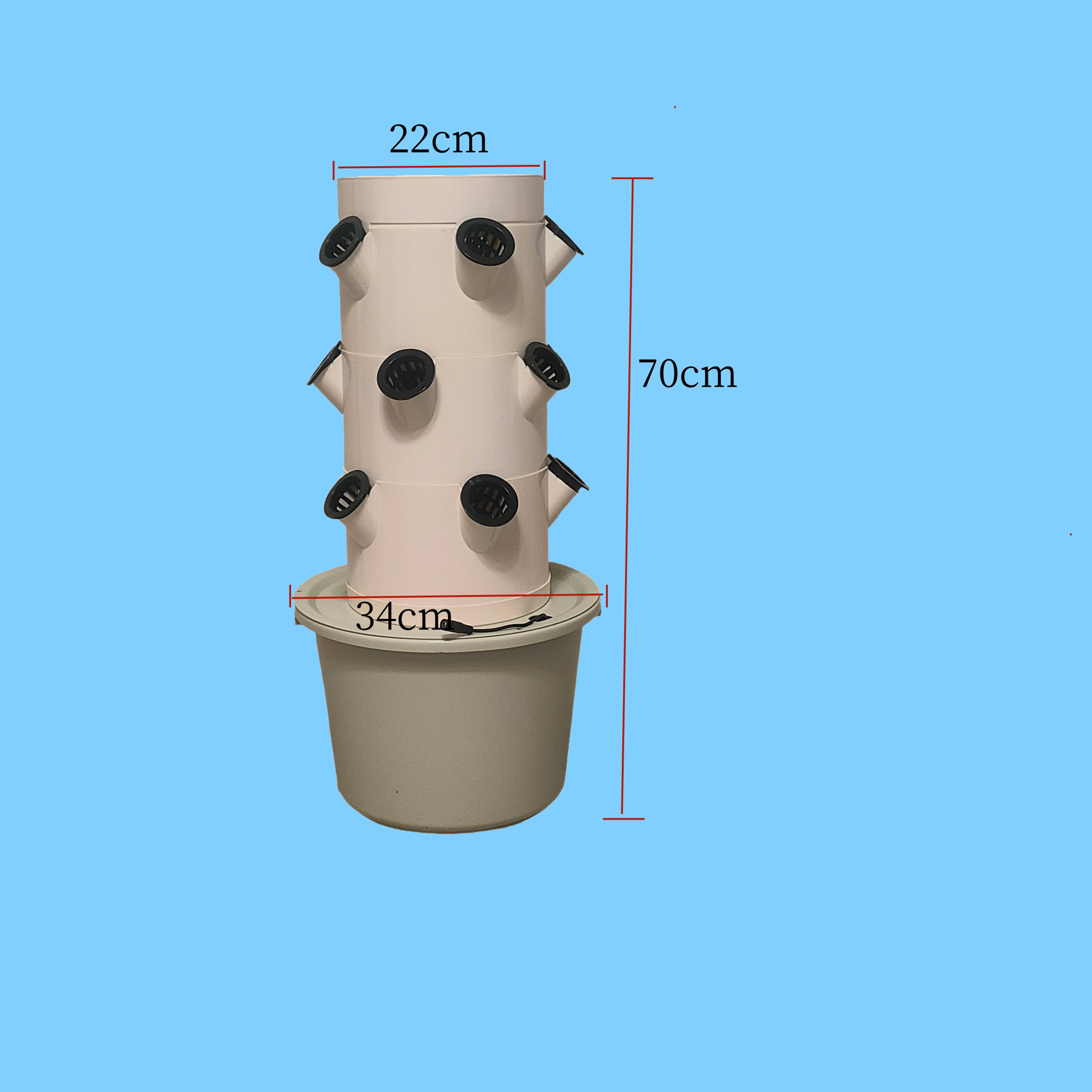 Vertical Hydroponic Growing Sy - Hydroponic Tower recension och pris